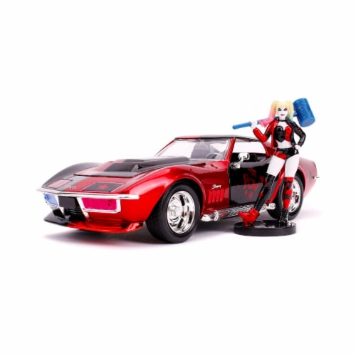 Jada JA31196 1969 Chevrolet Corvette Stingray with Harley Quinn