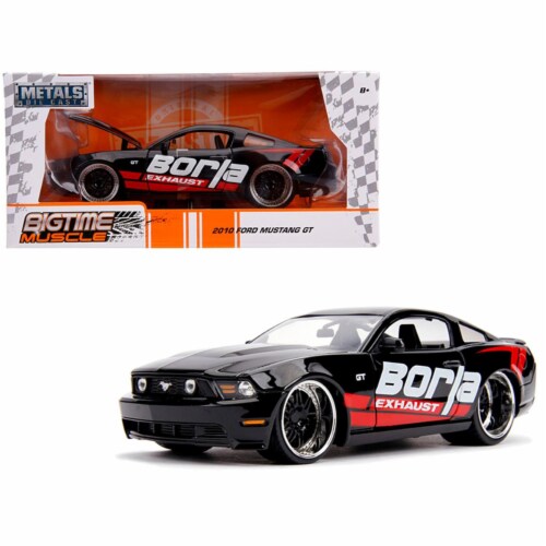 Jada 31322 2010 Ford Mustang GT Borla Exhaust Black with Red