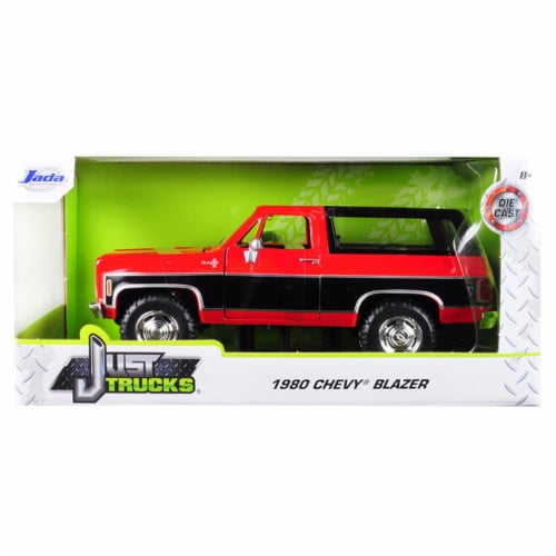 Jada 31593 MJ 1980 Chevrolet Blazer K5 Red Black Just Trucks 1 by 24 Diecast Model Car 1 Dillons Food Stores