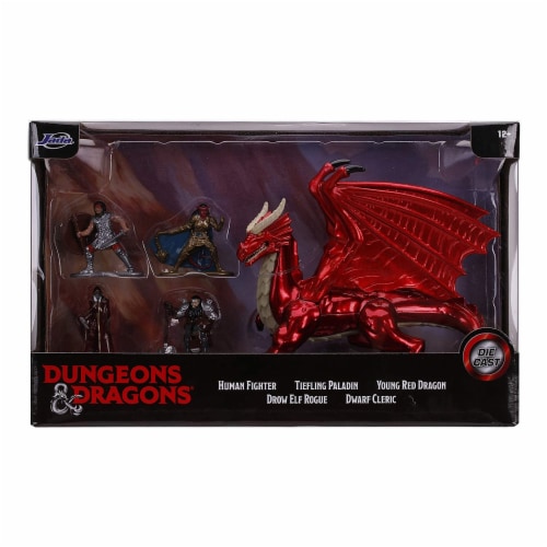 Jada Toys Dungeons And Dragons Red Dragon Diecast Figure Set 1