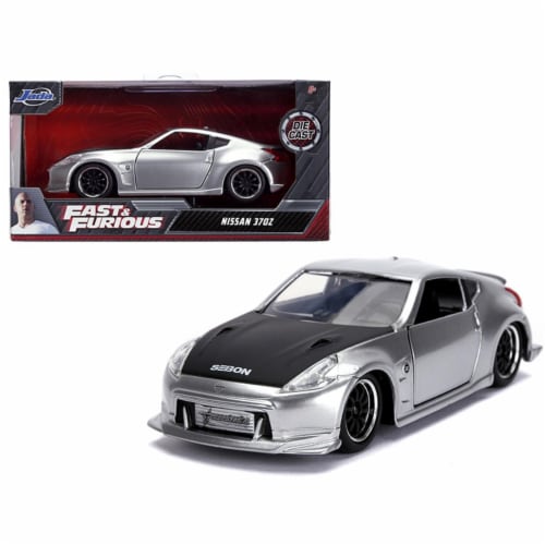 Jada 31852 Nissan 370Z Silver with Black Hood Fast & Furious Series 1 ...