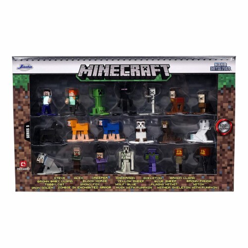 Jada Toys Nano Metalfigs Minecraft Wave 5 Set Of 20 Diecast Mini ...