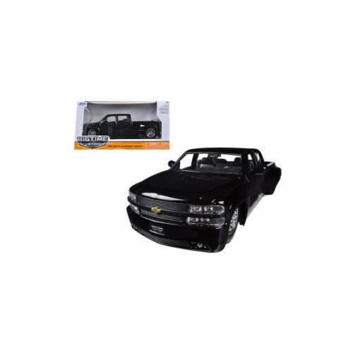 Jada 90145bk 1999 Chevrolet Silverado Dooley Black 1-24 Diecast