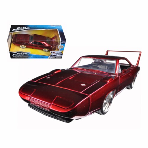 Jada 97060 1969 Dodge Charger Daytona Red Fast & Furious 7 Movie 1-24 ...