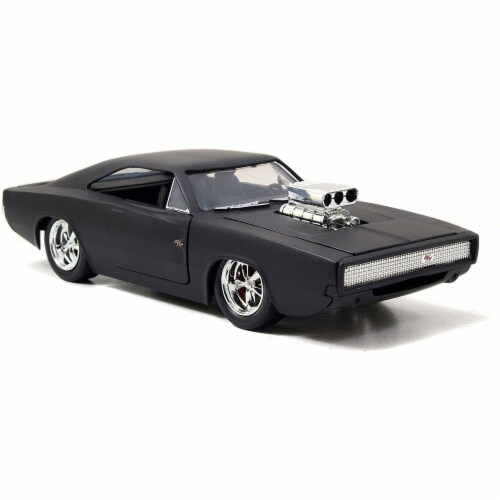 Dom\'s 1970 Dodge Charger R/T Matt Black \Fast & Furious 7\ Movie 1/24  Diecast Model Car 