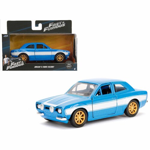 Jada Toys 97188 1 isto 32 Brians Ford Escort Fast & Furious Movie Diecast  Model Car, Blue & W, 1 - Fry's Food Stores