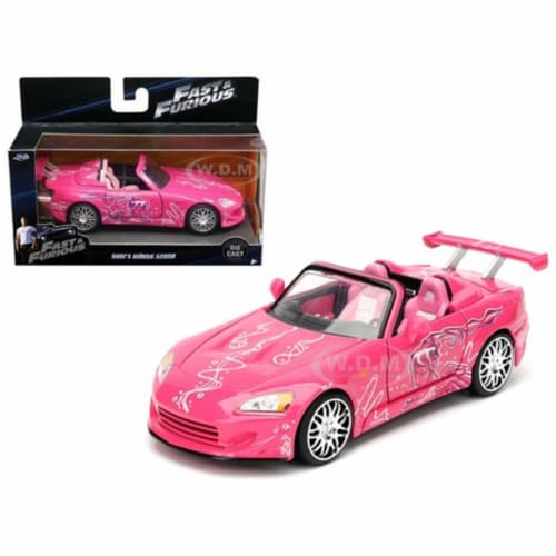 Suki\'s 2001 Honda S2000 Pink \Fast & Furious\" Movie 1/32 Diecast Model Car by Jada" Perspective: front