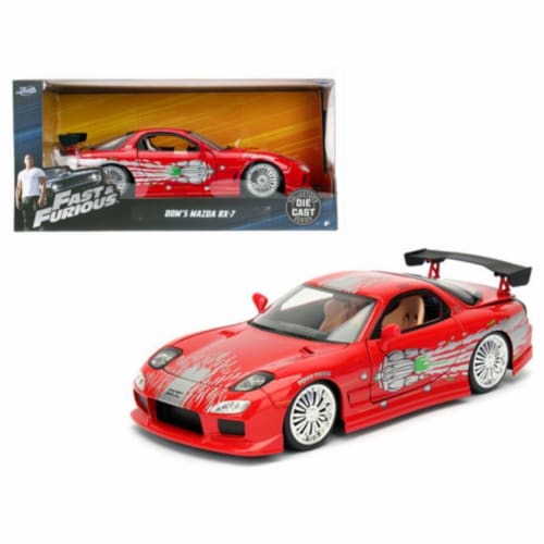 Dom\'s Mazda RX-7 Red \Fast and Furious\ Movie 1/24 Diecast Model Car by  Jada, 1 - Kroger