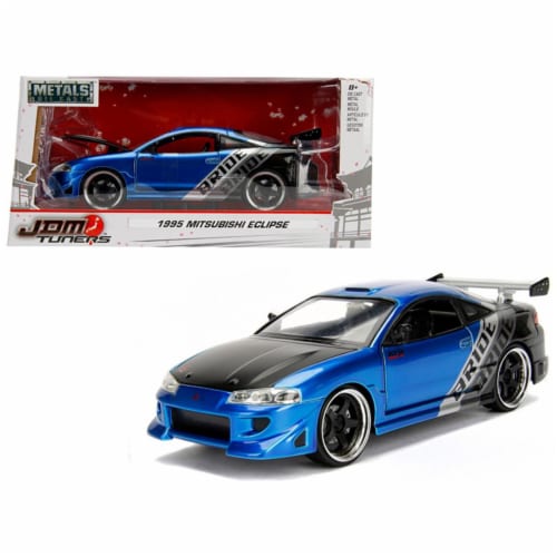 Jada Toys 99103 1 isto 24 1995 Mitsubishi Eclipse Bride JDM Tuners Diecast Model Car Blue 1 Mariano s