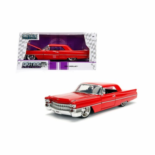 JADA Toys DUB CITY OLDSKOOL 1963 CADILLAC BLACK 1:24 Diecast