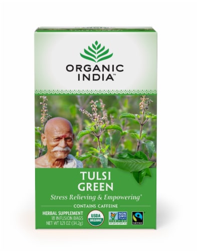 Organic India­™ Tulsa Green Tea Perspective: front