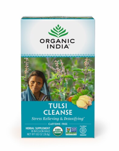 Organic India™ Tulsi Cleanse Tea Perspective: front