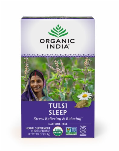 Organic India Tulsi Sleep Tea Perspective: front