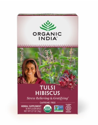Organic India Tulsi Hibiscus Perspective: front