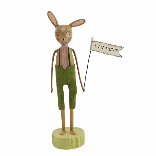 Easter Egg Hunt Peter Bunny Polyresin Michelle Lauritsen Ml0421 Perspective: front