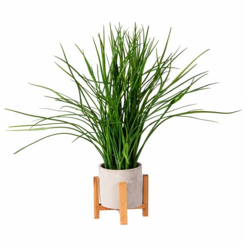 Bambeco Grass with Wood Stand Perspective: front