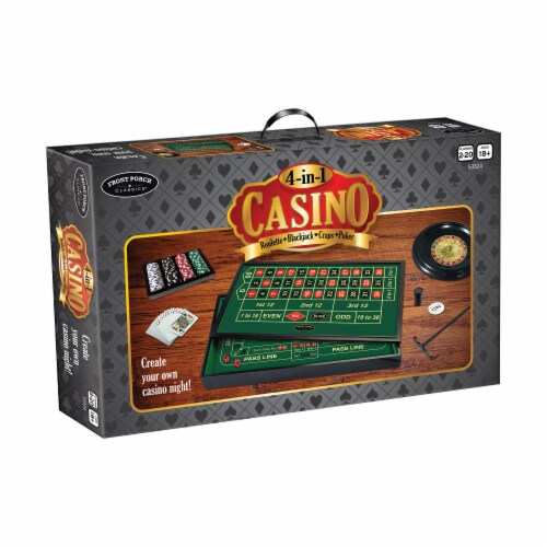 Front Porch Classics 4-in-1 Casino Game Set Perspective: front