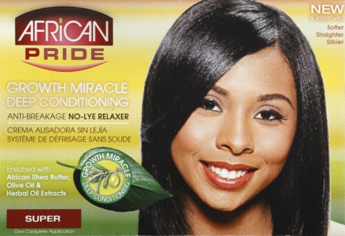 African Pride Growth Miracle Deep Conditioning No Lye Super Relaxer 1 Ct King Soopers