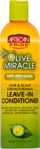 African Pride Olive Miracle Leave-In Conditioner Perspective: front