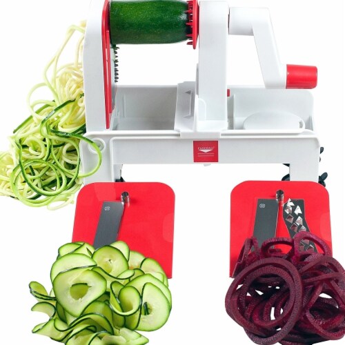 Paderno World Cuisine A4982802 Folding Tri-Blade Spiralizer Perspective: front