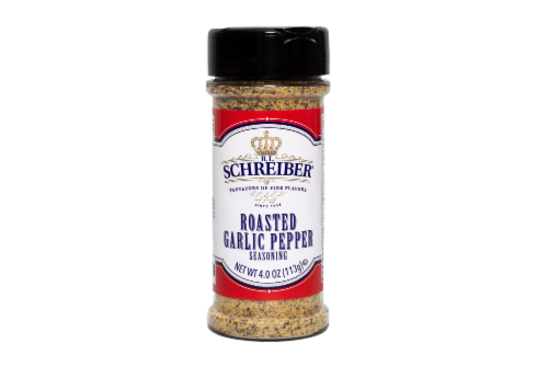 R.L. Schreiber® Roasted Garlic Pepper Seasoning Perspective: front