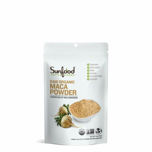 Sunfood Raw Organic Maca Powder Perspective: front