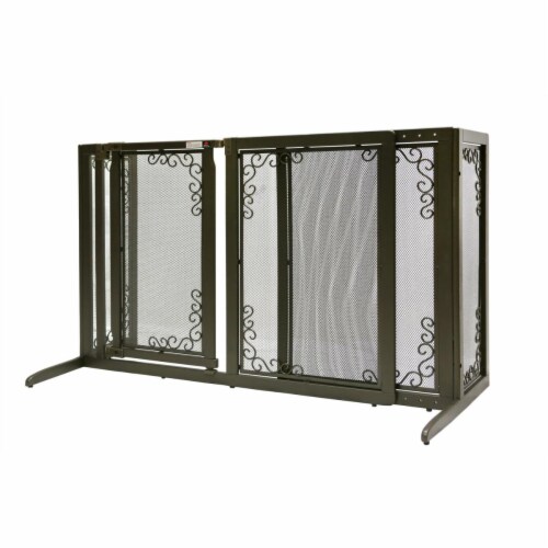 Deluxe freestanding pet gate with door richell 2025