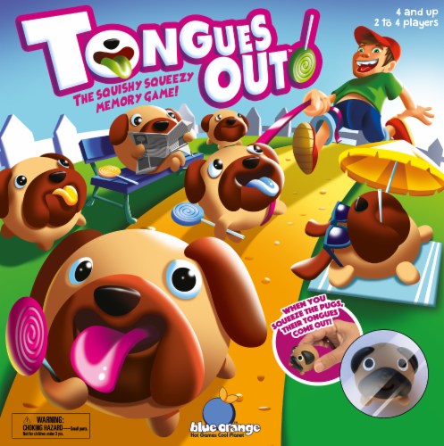 Blue Orange Tongues Out! Board Game Perspective: front