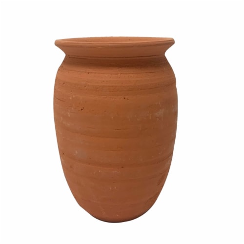 Trademex Mi Patria Large Clay Cantarito Planter Perspective: front