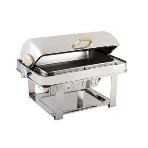 Bon Chef 12004 2 gal Dripless Rectangle Chafer Contemporary Perspective: front