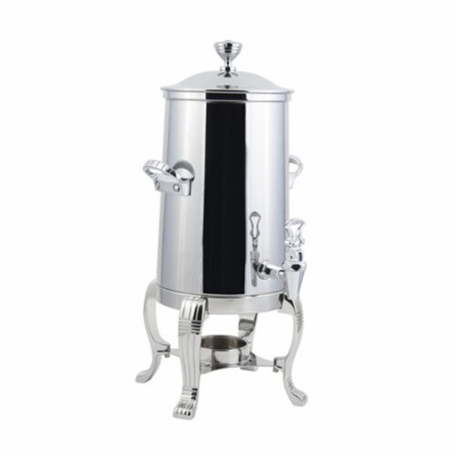 Bon Chef 41001C 2 gal Chrome Plated Urn Stainless Steel Single Wall Perspective: front