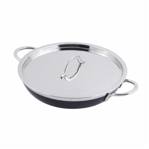 Bon Chef 60305BLACK 11 x 2.25 in. Classic Country French Collection Saute 2 quart Pan & Skill Perspective: front