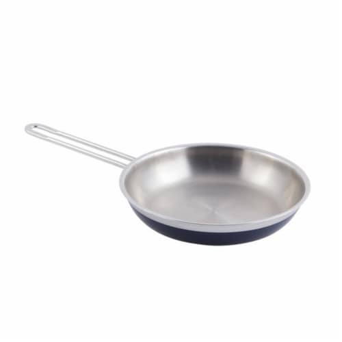 Bon Chef 60308COBALTBLUE 11 x 2.12 in.Classic Country French Collection Saute 2 quart Pan & S Perspective: front
