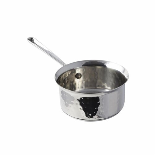 Bon Chef 60009HF 4.87 in. dia. Cucina 0.5 quart Butter Warmer Hammered Perspective: front