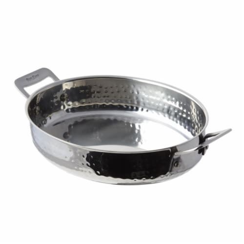 Bon Chef 60019HF 9.5 x 7.37 x 2.25 in. Cucina Oval Augratin Hammer, 48 oz Perspective: front