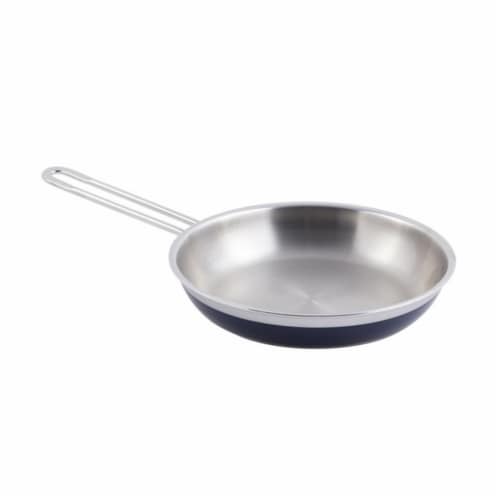 Bon Chef 60307COBALTBLUE 10.12 x 1.87 in.Classic Country French Collection Saute 1 quart Pan Perspective: front