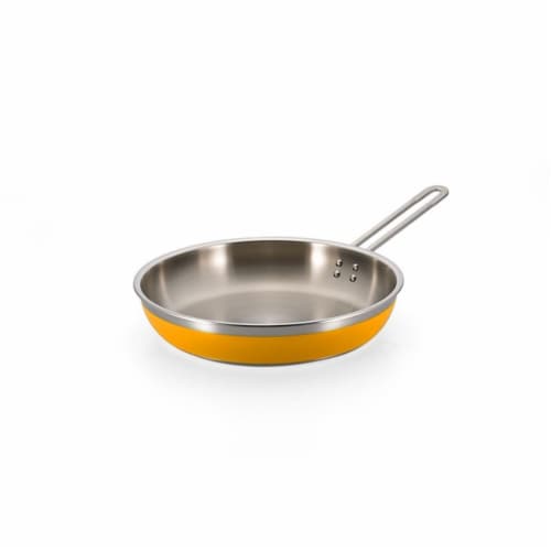 Bon Chef 60309YELLOW 11.75 x 2.37 in.Classic Country French Collection Saute 3 quart Pan & Sk Perspective: front
