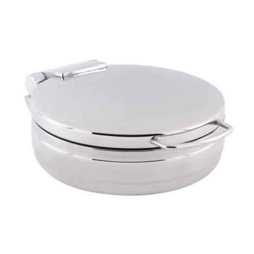 Bon Chef 20310NG 1 gal Round Full Size Induction Chafing Dish No Glass & without Stand, 14.75 Perspective: front