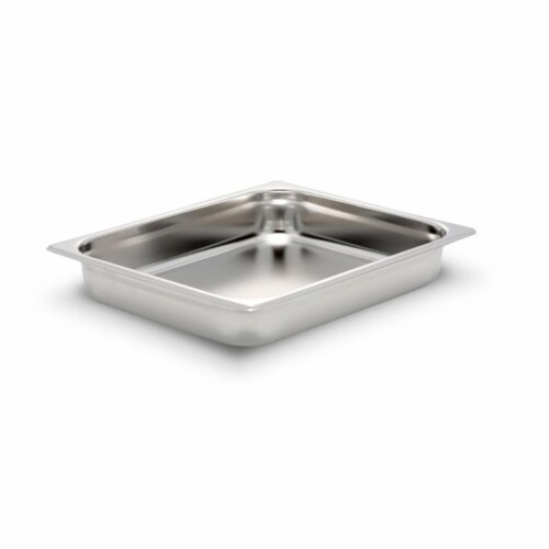 Bon Chef 12028 13.87 x 12.75 x 2.25 in. Stainless Steel 0.75 Size Rectangular Food Pan, 1.50 Perspective: front