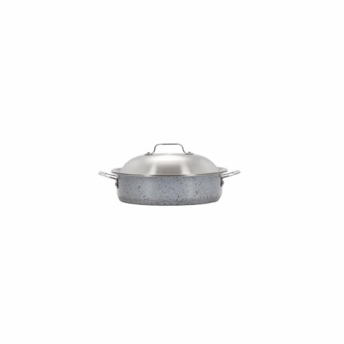 Bon Chef 60001STARLIGHT 4 qt Hotstone Starlight Cucina Saut Use with Lid - Induction Bottom Perspective: front