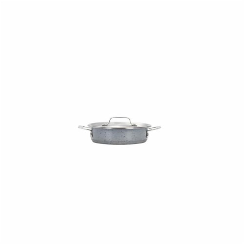 Bon Chef 60022STARLIGHT 1 qt 24 oz Hotstone Starlight Cucina Round Casserole with Lid - Induc Perspective: front