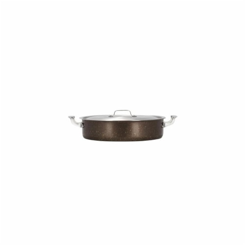 Bon Chef 60030COFFEE 6 qt Hotstone Coffee Cucina Pot with Cover - Induction Bottom Perspective: front