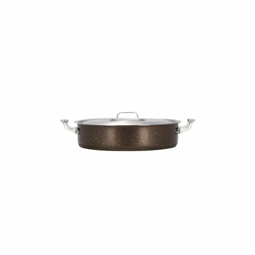 Bon Chef 60032COFFEE 9 qt Hotstone Coffee Cucina Pot with Cover - Induction Bottom Perspective: front
