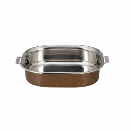 Bon Chef 60004CLDCOFFEE 7 qt Hotstone Coffee Cucina French Oven with Lid - Induction Bottom Perspective: front