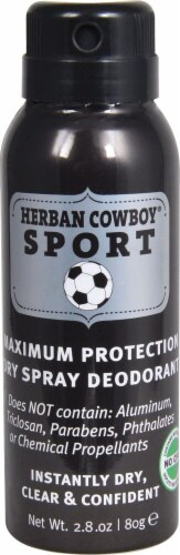 Herban Cowboy  Dry Spray Deodorant Sport Perspective: front
