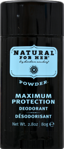 Herban Cowboy Powder Deodorant Perspective: front