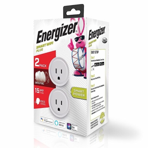 Smart Wifi 15A Wall Plug (2 pack) - Energizer