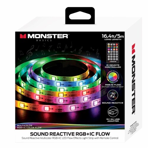 Jem Accessories Monster Basics Sound Reactive RGB + IC Flow LED Light ...