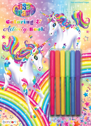 Lisa Frank Coloring & Activity Book with Markers Perspective: front
