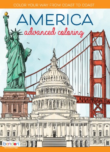 Bendon's® American Advanced Coloring Book Perspective: front